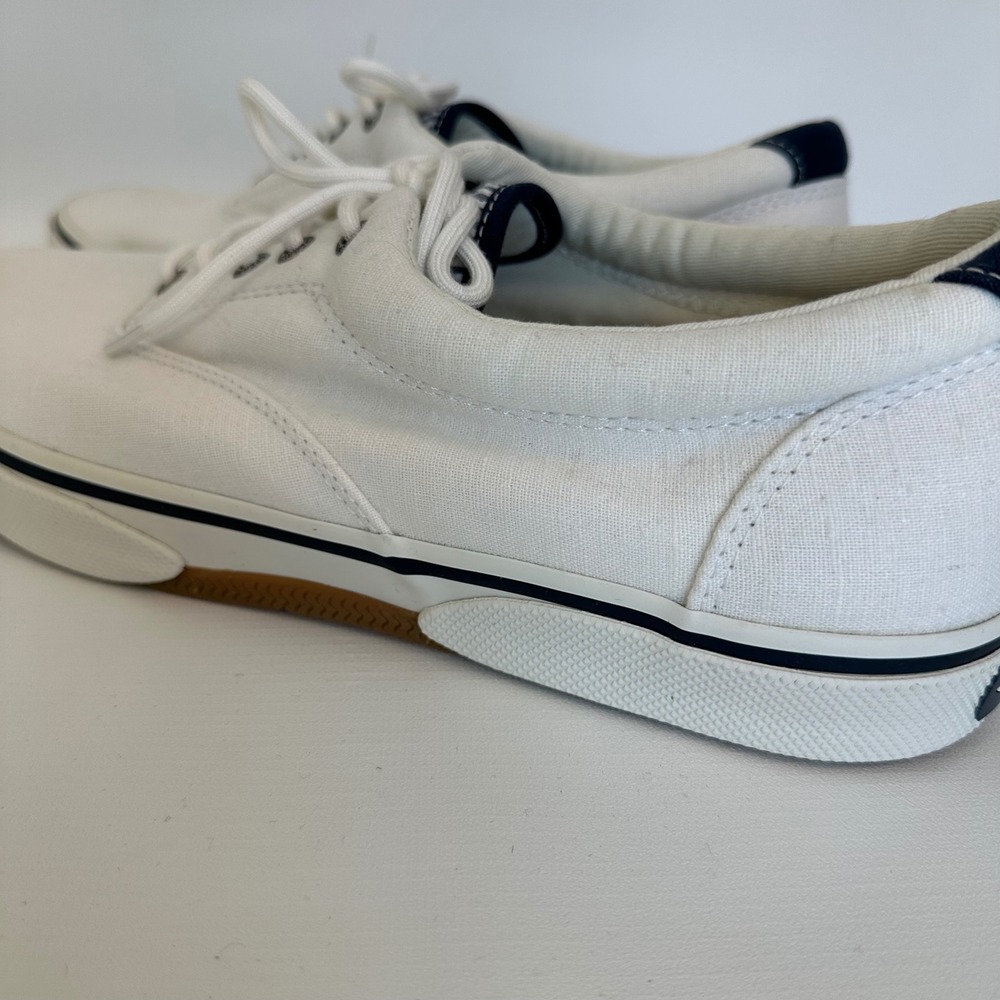 Sperry Top-Sider Mens White Canvas Boat Shoes Sneakers Size‎ 12 STS22131 - Picture 3 of 16